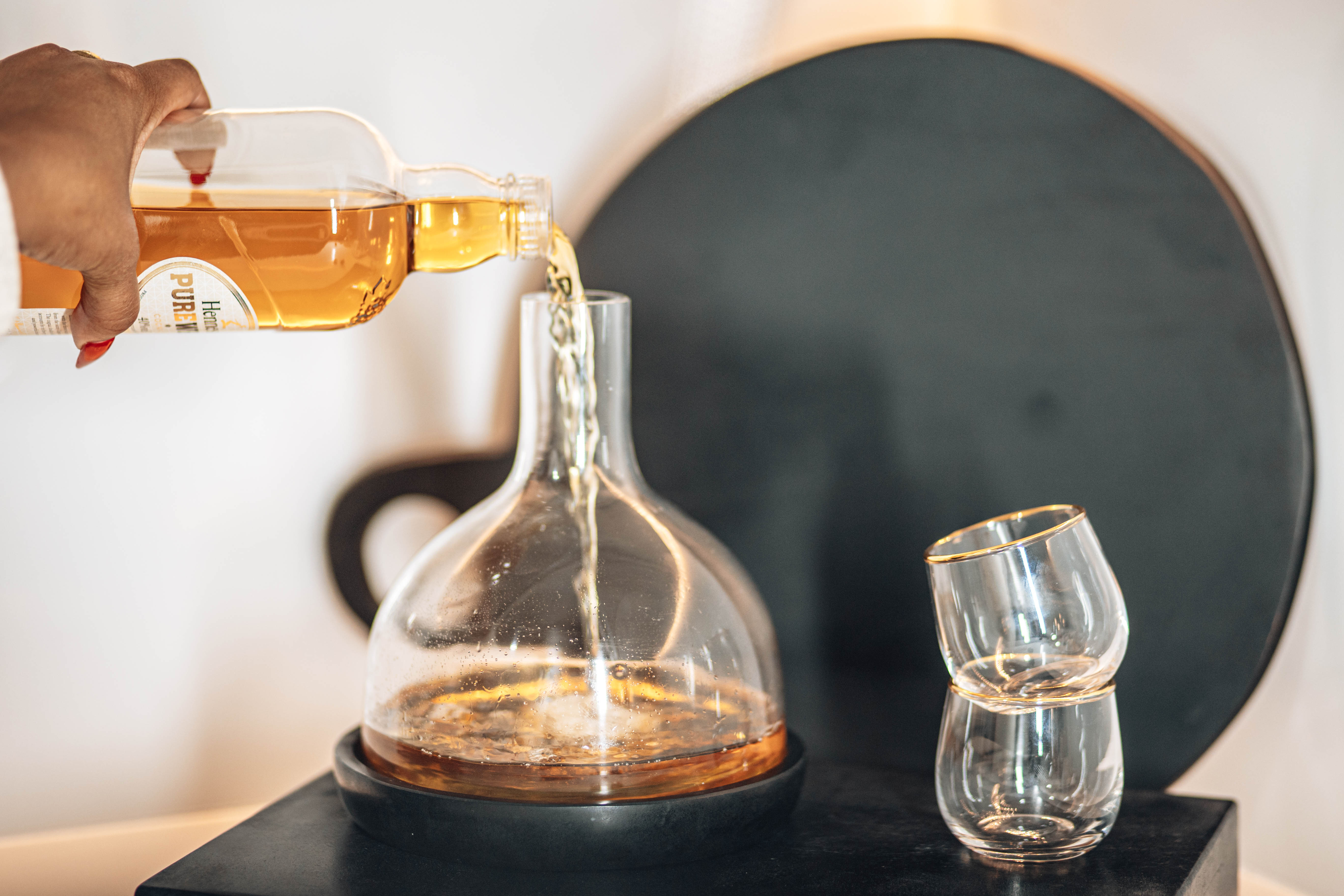 Glass & Marble Decanter